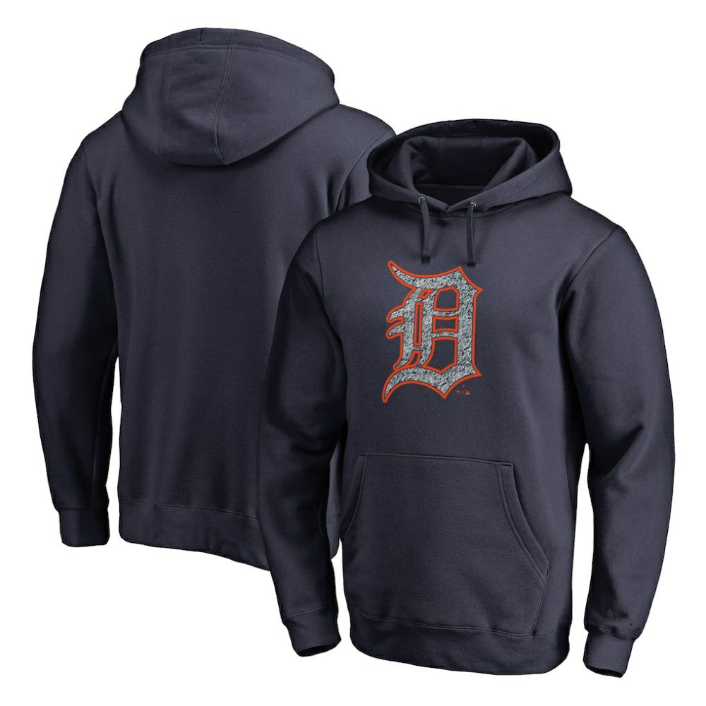Detroit Tigers Static Logo Pullover Hoodie - Navy Hoodies
