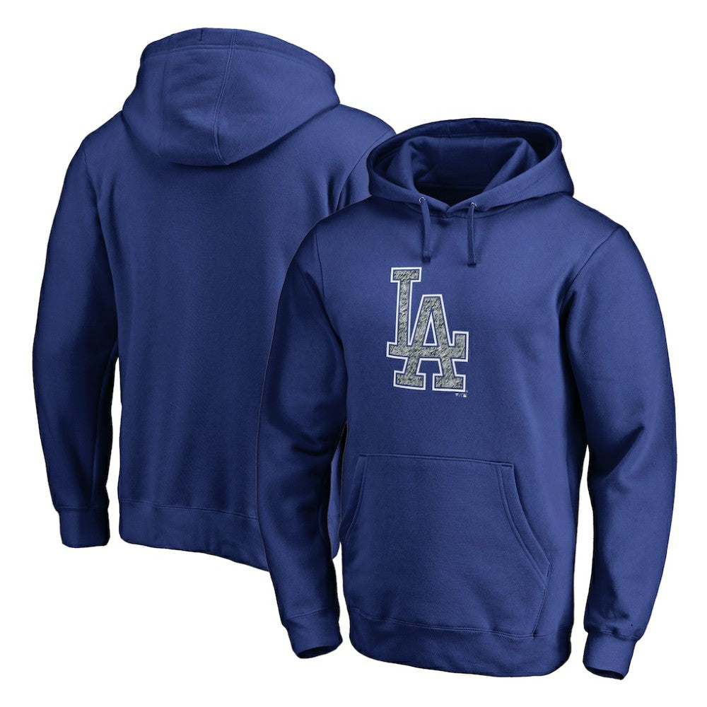 Los Angeles Dodgers Static Logo Pullover Hoodie - Royal Hoodies