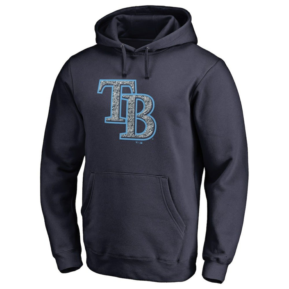 Tampa Bay Rays Static Logo Pullover Hoodie - Navy Hoodies