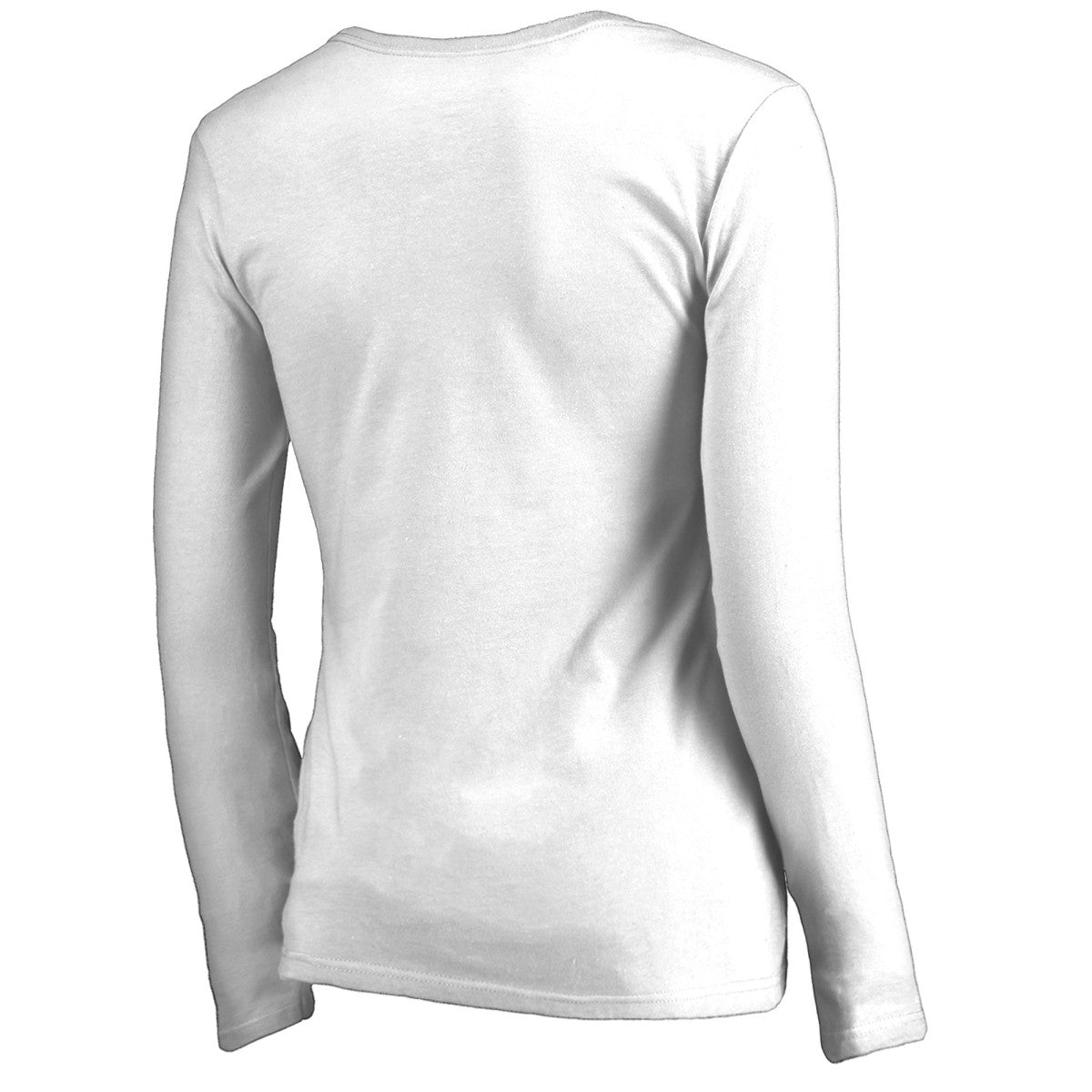 Sacramento Kings Women's Splash Long Sleeve V-Neck T-Shirt White