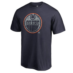 NHL Edmonton Oilers Static Logo T-Shirt - Navy
