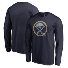 NHL Buffalo Sabres Static Logo Long Sleeve T-Shirt - Navy