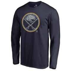 NHL Buffalo Sabres Static Logo Long Sleeve T-Shirt - Navy