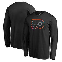 NHL Philadelphia Flyers Static Logo Long Sleeve T-Shirt - Black