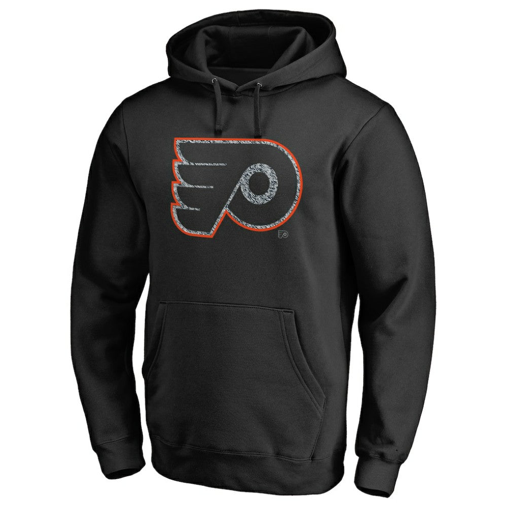 NHL Philadelphia Flyers Static Logo Pullover Hoodie - Black