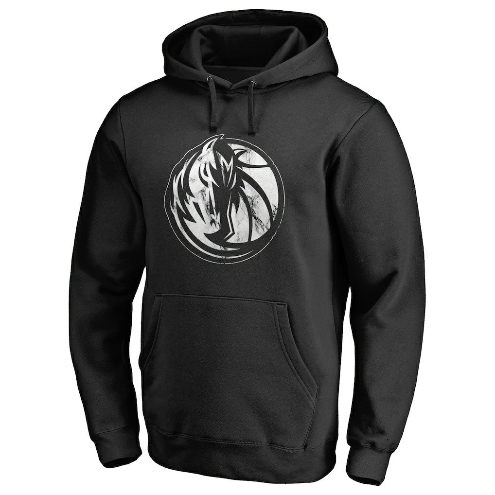 Dallas Mavericks Marble Logo Pullover Hoodie Black