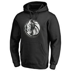 Dallas Mavericks Marble Logo Pullover Hoodie Black