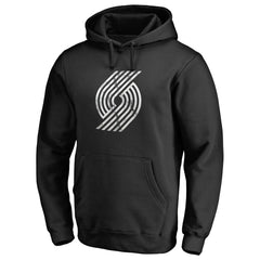 Portland Trail Blazers Marble Logo Pullover Hoodie Black