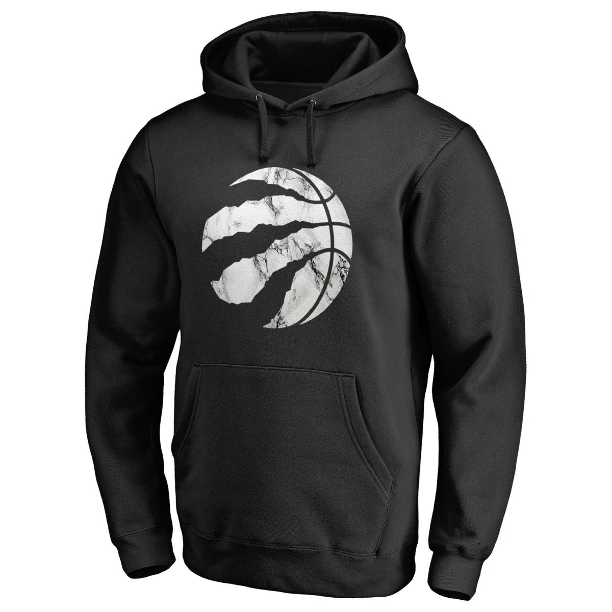 Toronto Raptors Marble Logo Pullover Hoodie Black