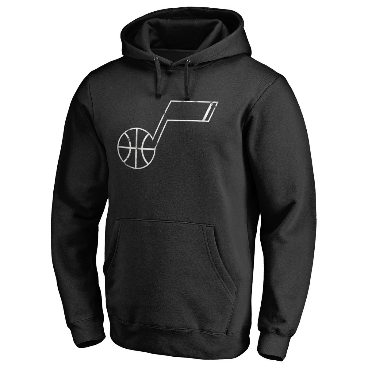 Utah Jazz Marble Logo Pullover Hoodie Black