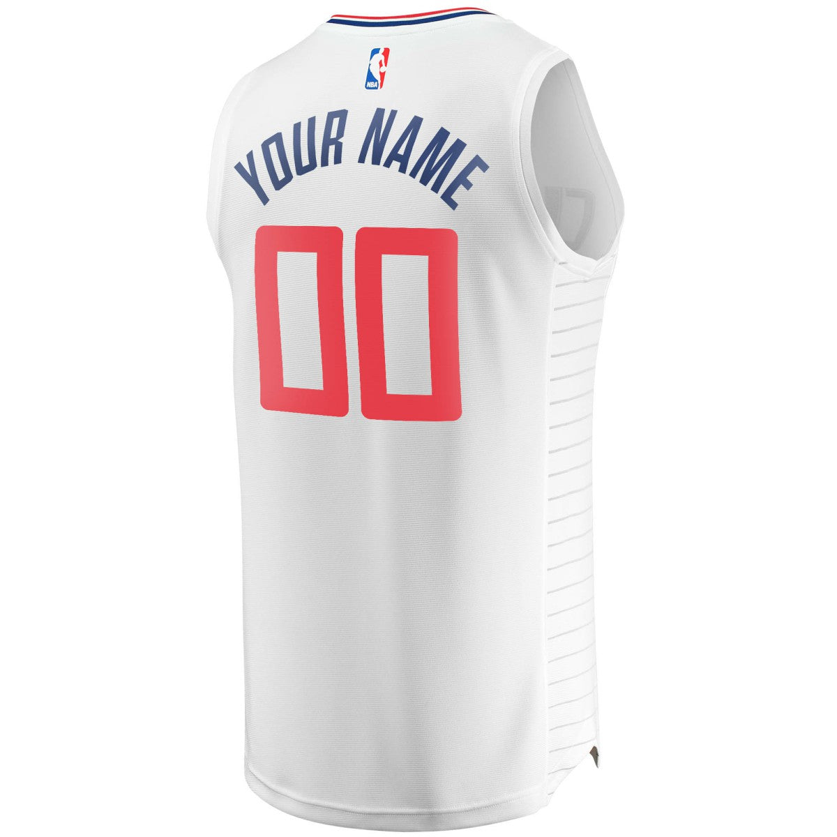LA Clippers Youth Fast Break Custom Replica Jersey White Association Edition