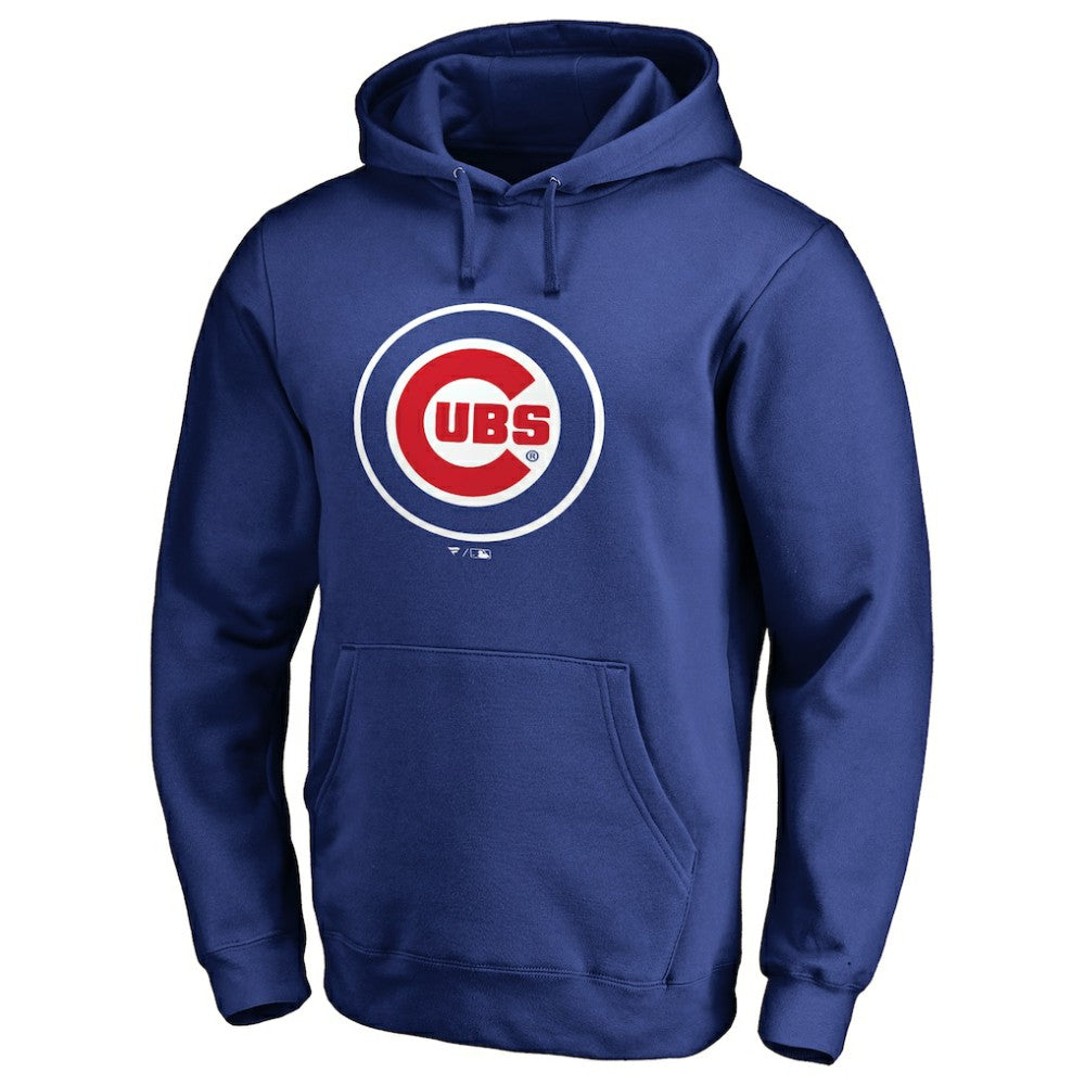 Chicago Cubs Official Wordmark Fitted Pullover Hoodie - Royal Hoodies
