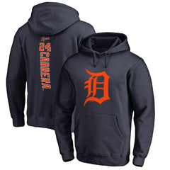 Miguel Cabrera Detroit Tigers Backer Pullover Hoodie - Navy Hoodies