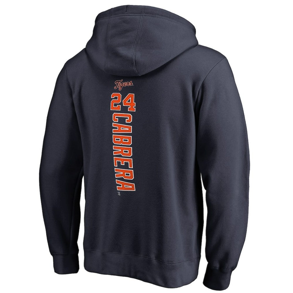 Miguel Cabrera Detroit Tigers Backer Pullover Hoodie - Navy Hoodies