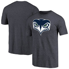 Seattle Seahawks Alternate Team Logo Gear Tri-Blend T-Shirt Navy