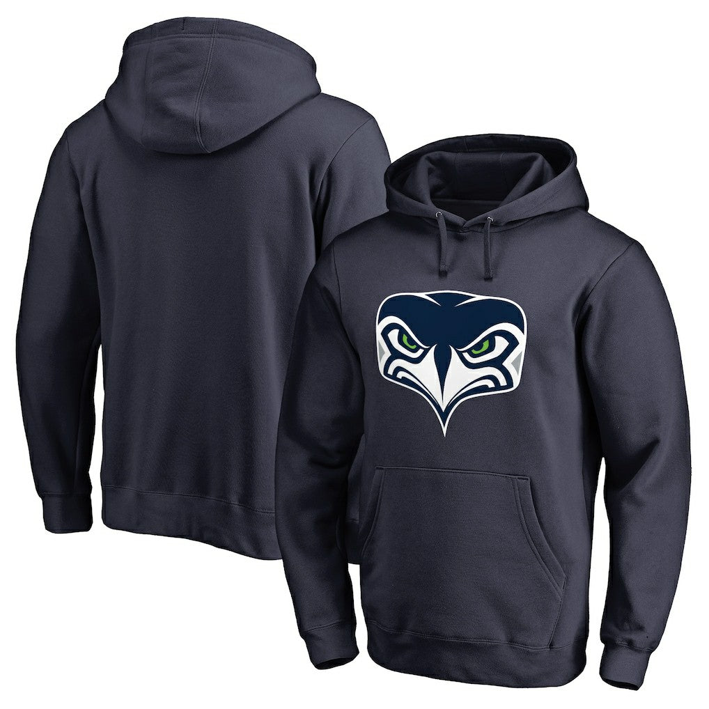 Seattle Seahawks Alternate Team Logo Gear Pullover Hoodie Navy