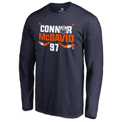 NHL Connor McDavid Edmonton Oilers Hometown Collection CM97 Long Sleeve T-Shirt - Navy