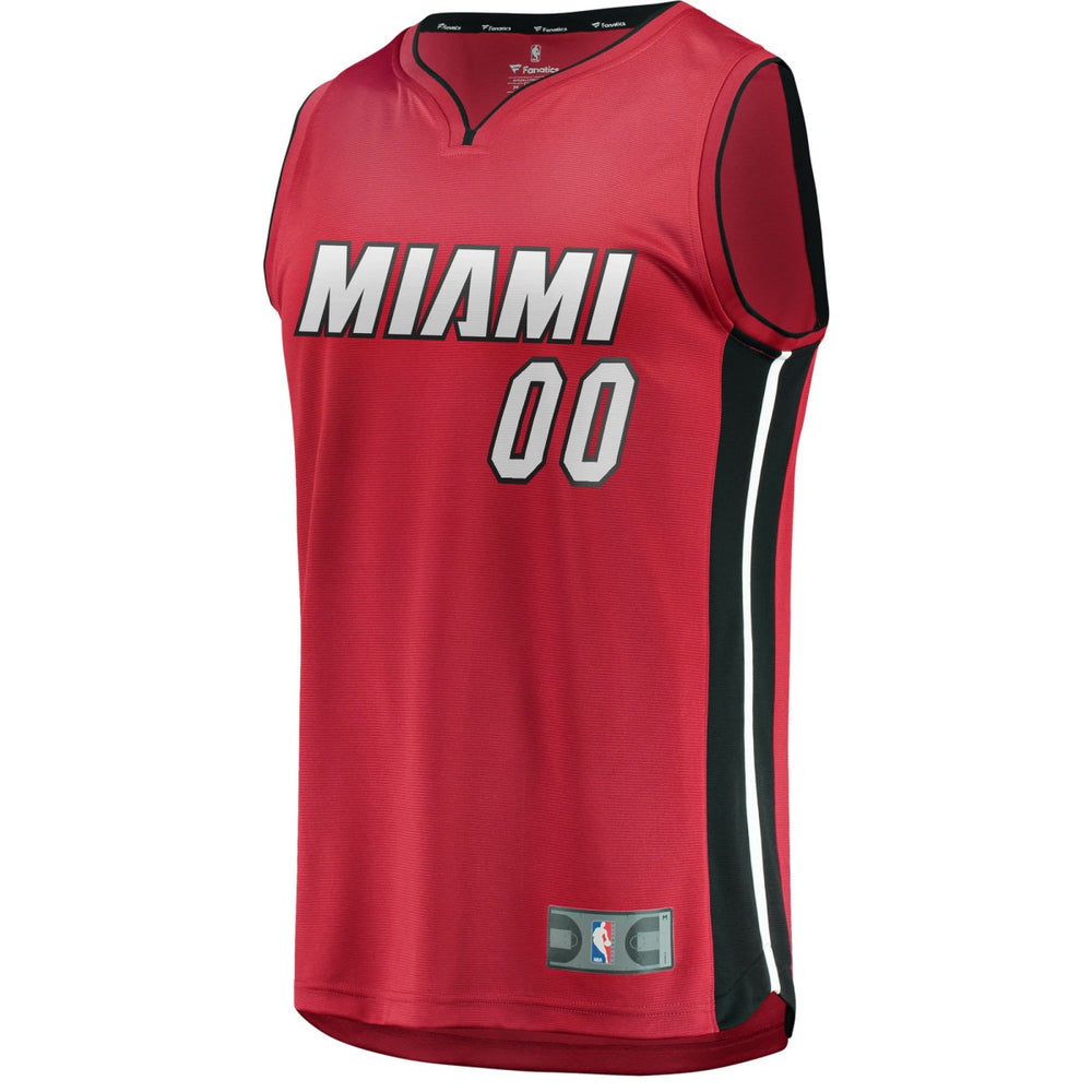 Miami Heat Youth Fast Break Replica Custom Jersey Red Statement Edition
