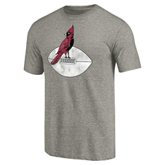 Arizona Cardinals Throwback Logo Tri-Blend T-Shirt Ash