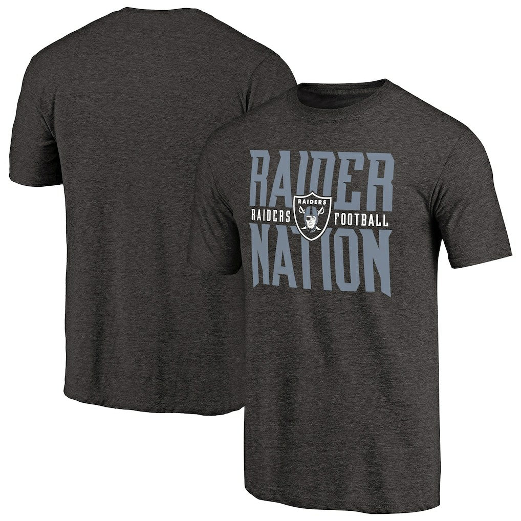 Las Vegas Raiders Hometown Collection Tri-Blend T-Shirt Heathered Black