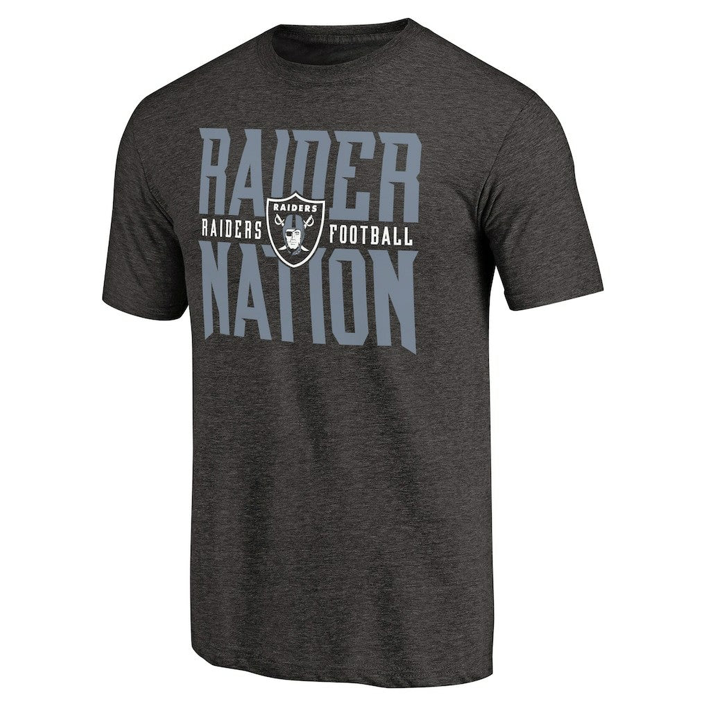 Las Vegas Raiders Hometown Collection Tri-Blend T-Shirt Heathered Black