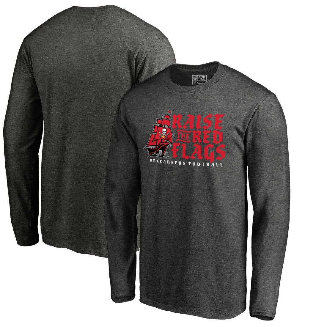 Tampa Bay Buccaneers Hometown Collection Long Sleeve T-Shirt Heathered Gray