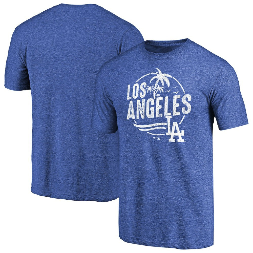 Los Angeles Dodgers Hometown Collection LA Palms Tri-Blend T-Shirt - Royal T-shirts