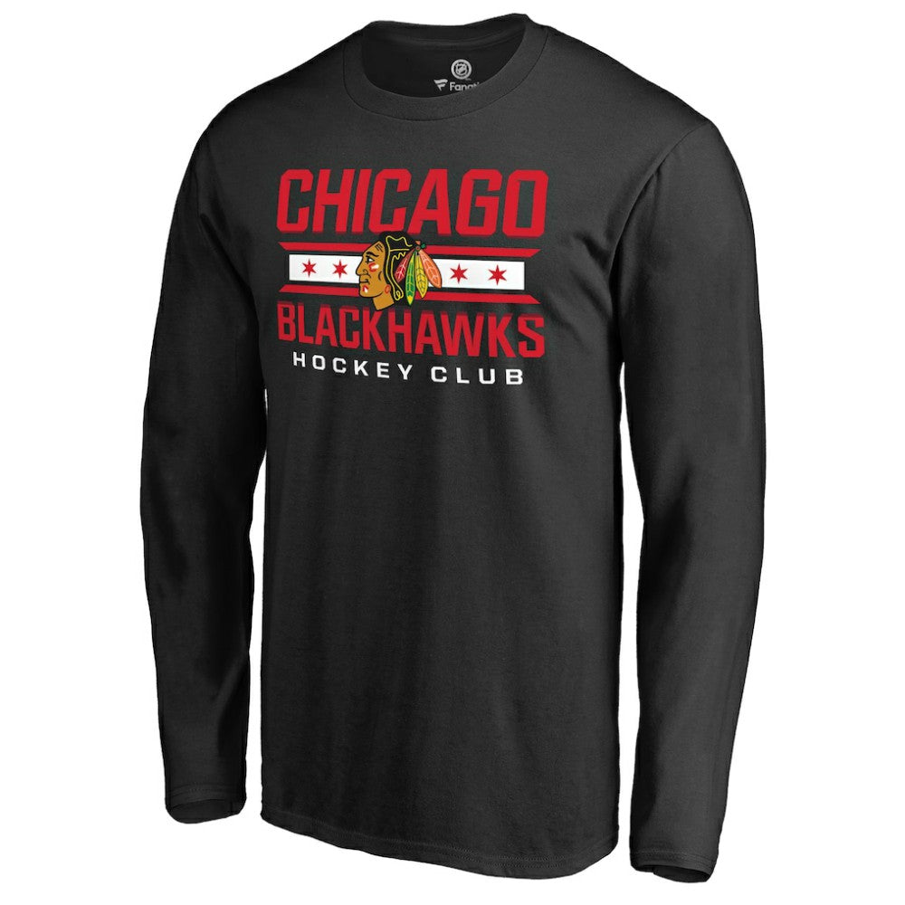 NHL Chicago Blackhawks Hometown Collection Long Sleeve T-Shirt - Black