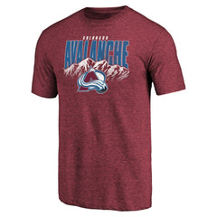 NHL Colorado Avalanche Hometown Collection Tri-Blend T-Shirt - Burgundy