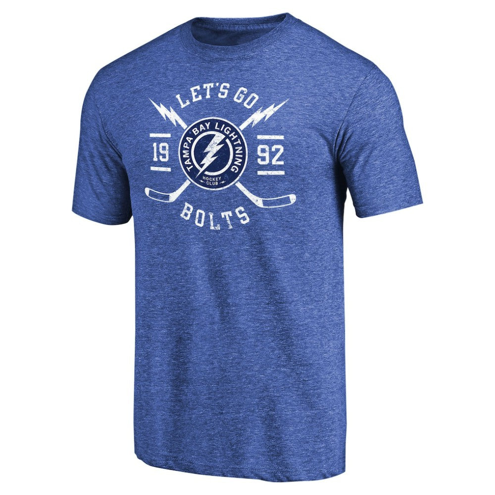 NHL Tampa Bay Lightning Hometown Collection Tri-Blend T-Shirt - Blue