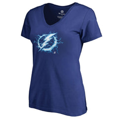 NHL Tampa Bay Lightning Women's Fan Favorite Team Slogan V-Neck T-Shirt - Blue