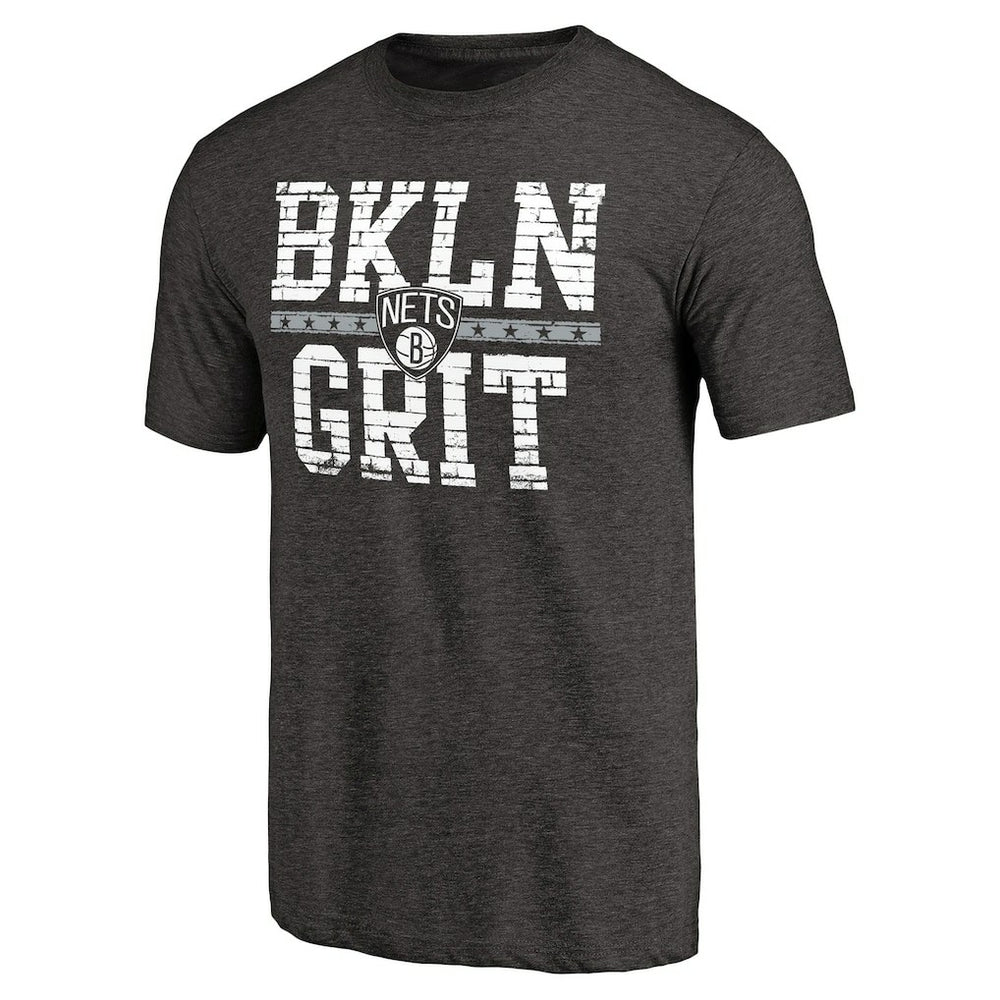 Brooklyn Nets Brick Work Hometown Collection Tri-Blend T-Shirt Black