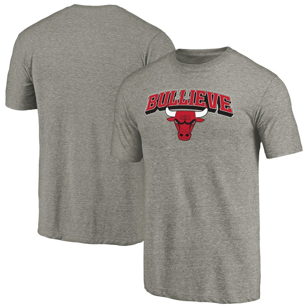 Chicago Bulls Bullieve Hometown Collection Tri-Blend T-Shirt Gray