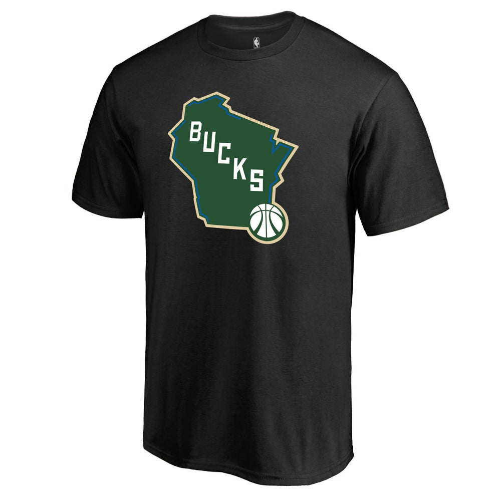 Milwaukee Bucks Bucks State Hometown Collection T-Shirt Black