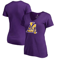 Los Angeles Lakers Women's Sunset Blvd Hometown Collection T-Shirt Purple