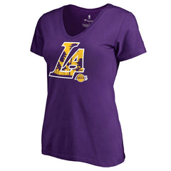 Los Angeles Lakers Women's Sunset Blvd Hometown Collection T-Shirt Purple