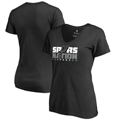 San Antonio Spurs Women's Spurs Nation Hometown Collection T-Shirt Black