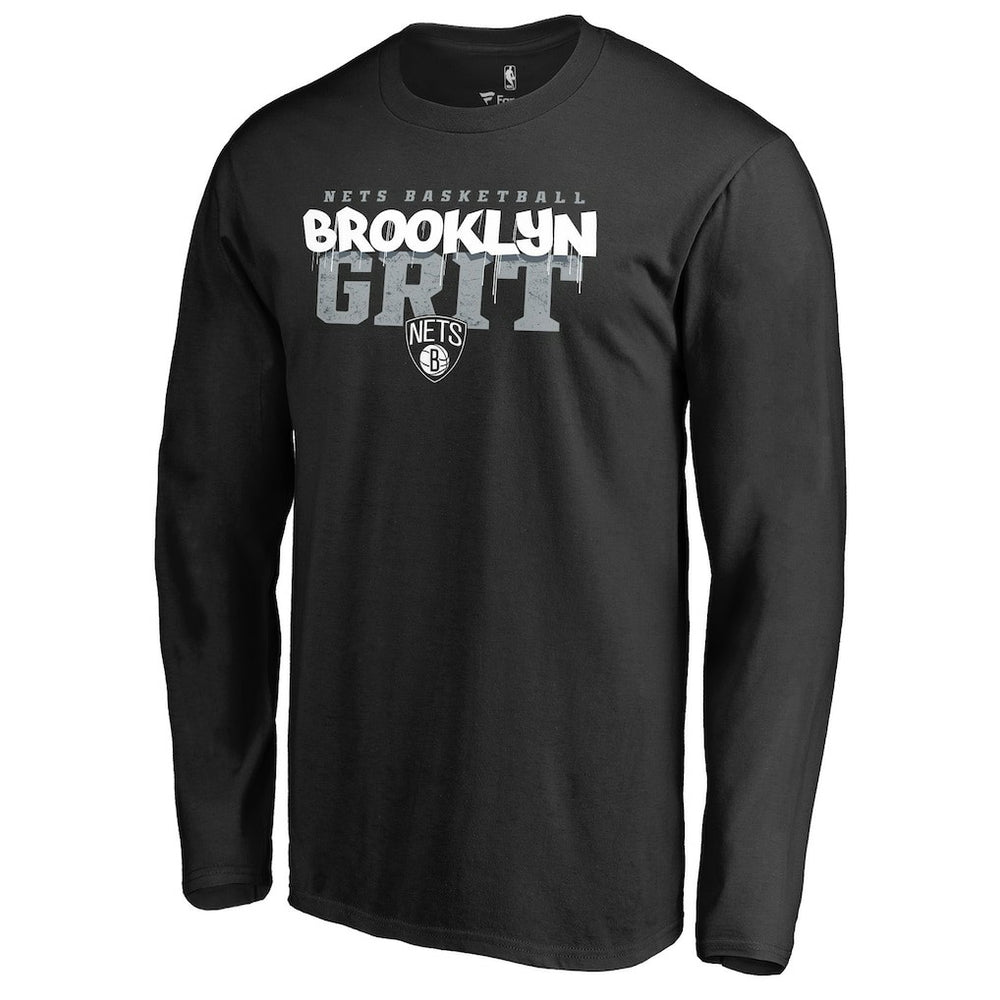 Brooklyn Nets Street Grit Hometown Collection Long Sleeve T-Shirt Black