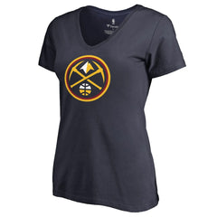 Nikola Jokic Denver Nuggets Women's Team Backer Name & Number V-Neck T-Shirt Navy