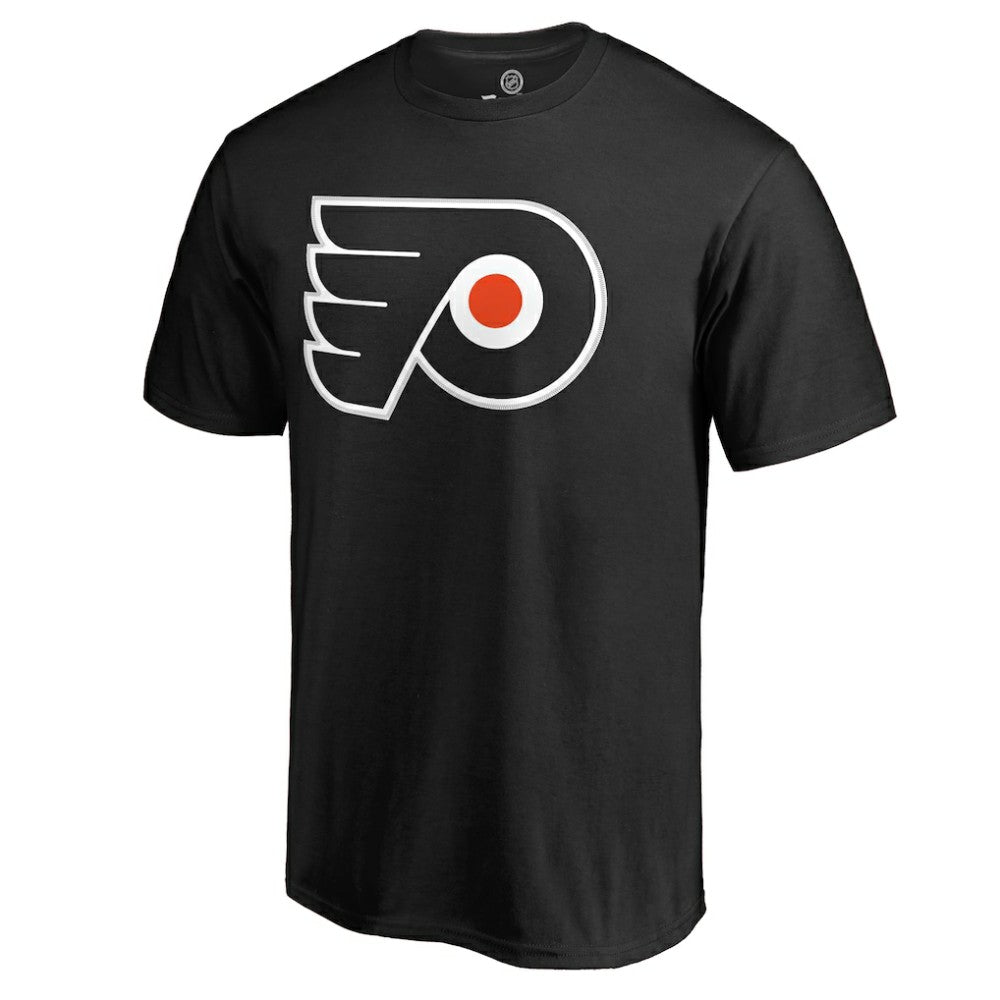 NHL Travis Konecny Philadelphia Flyers Team Logo Backer Name & Number T-Shirt - Black