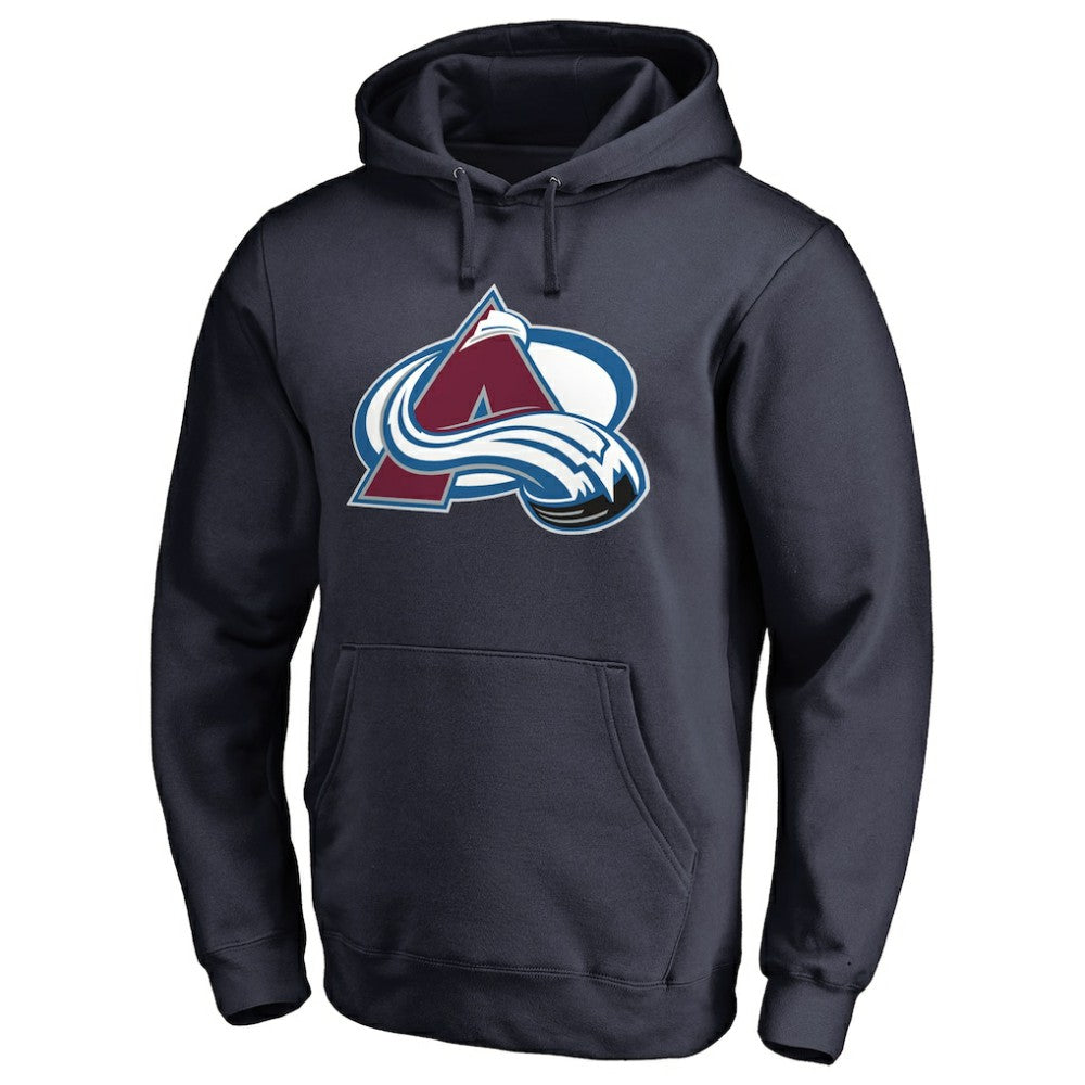 NHL Nathan MacKinnon Colorado Avalanche Backer Name & Number Pullover Hoodie - Navy