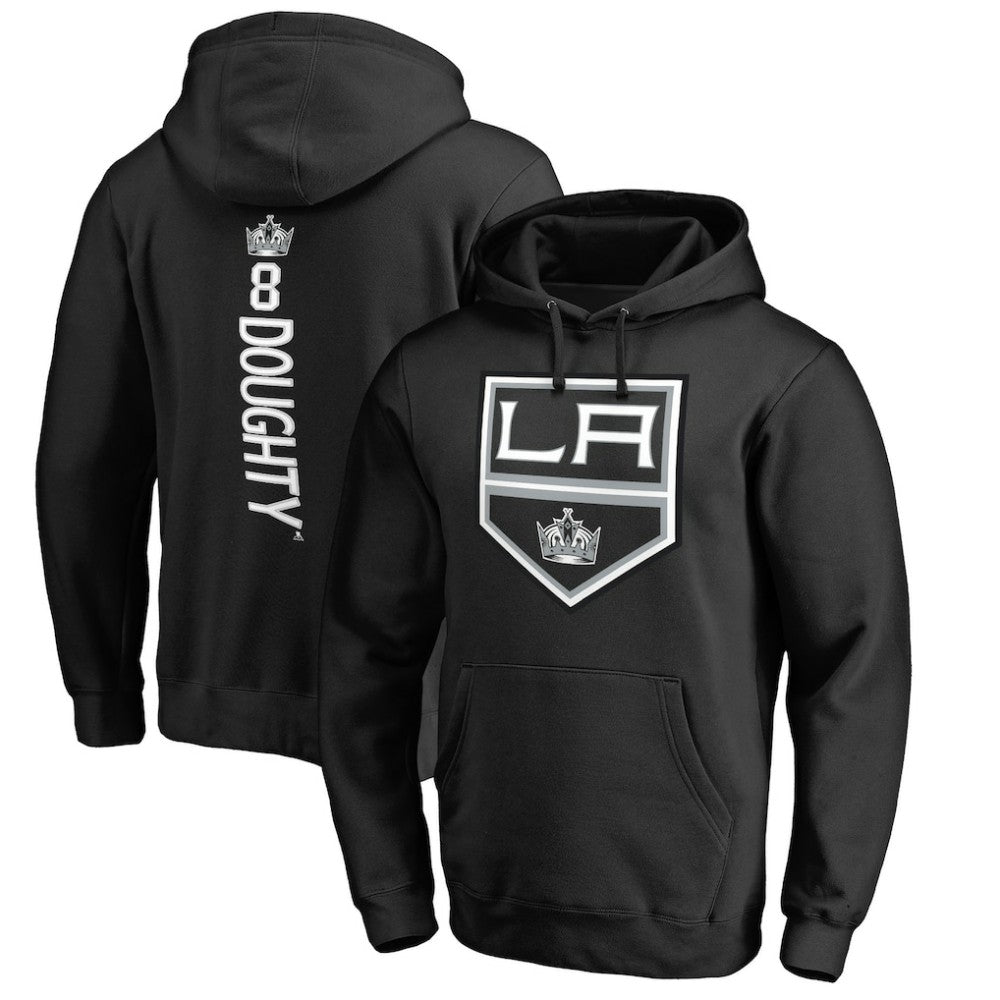 NHL Drew Doughty Los Angeles Kings Backer Name & Number Pullover Hoodie - Black