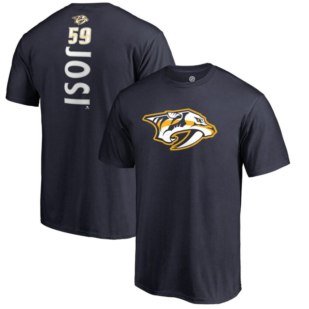 NHL Roman Josi Nashville Predators Backer Name & Number T-Shirt - Navy
