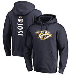 NHL Roman Josi Nashville Predators Backer Name & Number Pullover Hoodie - Navy