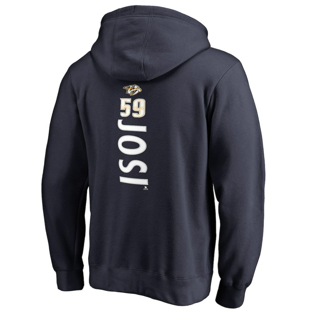 NHL Roman Josi Nashville Predators Backer Name & Number Pullover Hoodie - Navy