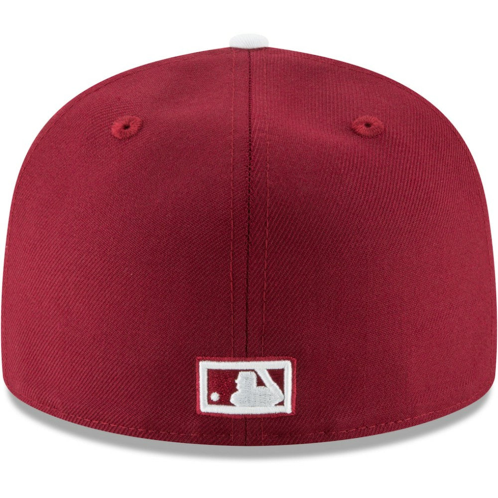 Philadelphia Phillies New Era Cooperstown Collection Wool 59FIFTY Fitted Hat - Maroon Hats