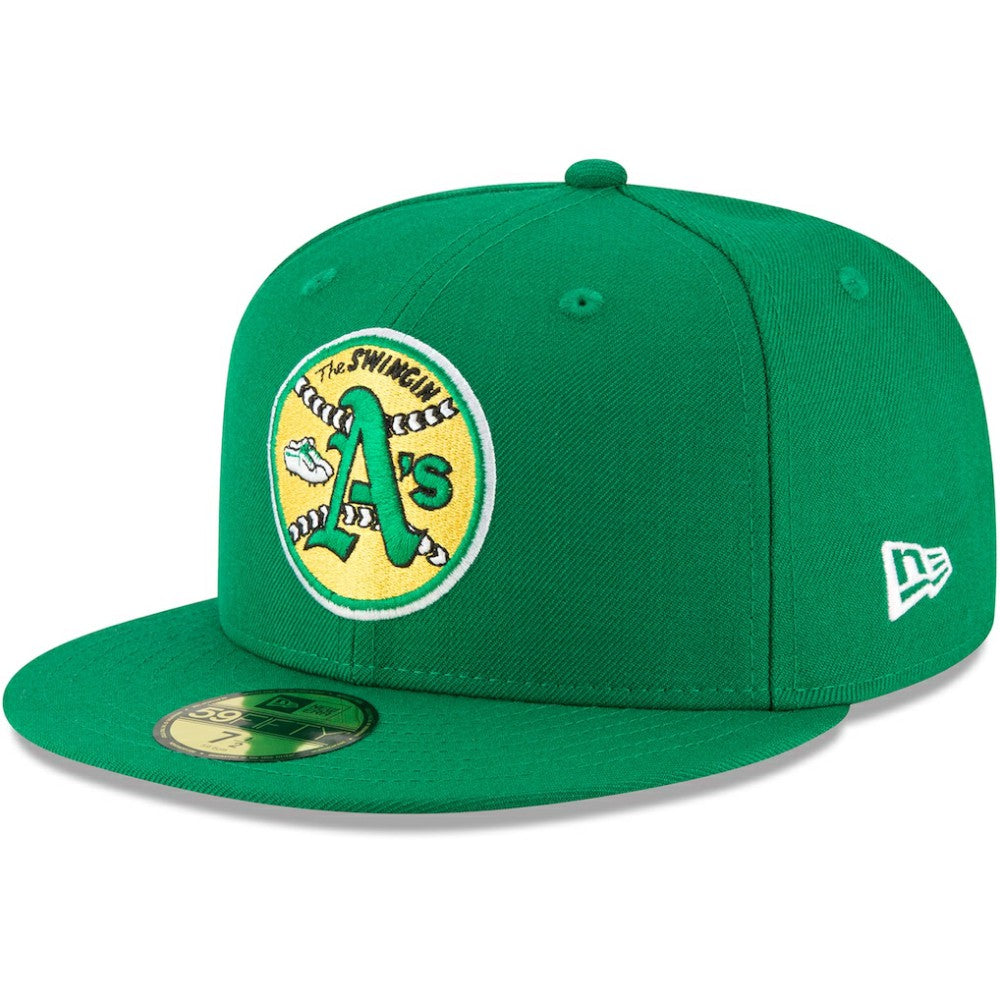 Athletics New Era Cooperstown Collection Wool 59FIFTY Fitted Hat - Green Hats