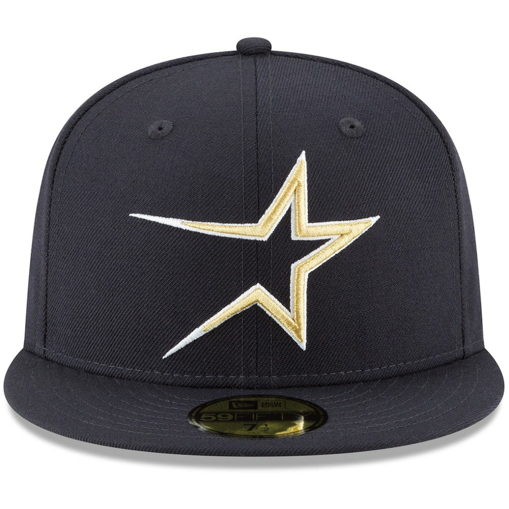 Houston Astros New Era Cooperstown Collection Wool 59FIFTY Fitted Hat - Navy Hats