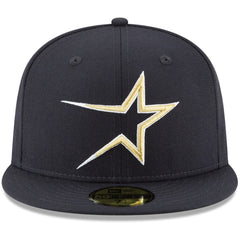Houston Astros New Era Cooperstown Collection Wool 59FIFTY Fitted Hat - Navy Hats