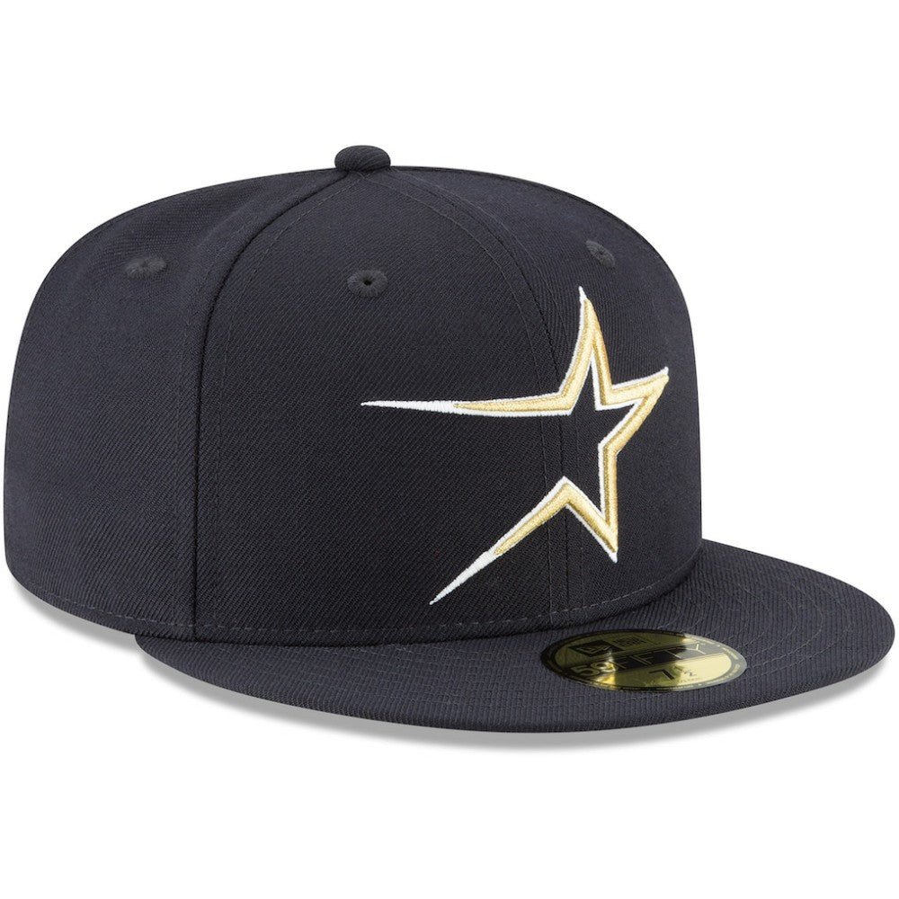 Houston Astros New Era Cooperstown Collection Wool 59FIFTY Fitted Hat - Navy Hats